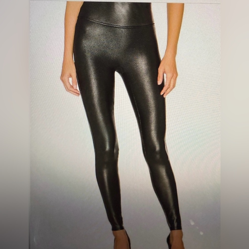 Spanx Faux Leather Leggings (Black)